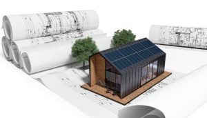 solar home under construction