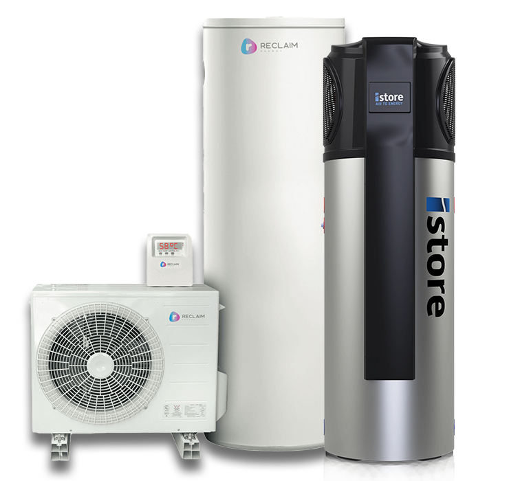 istore and reclaim heat pumps
