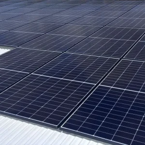 Commercial solar panels installed by Velocity Solar on a new school building in Geelong