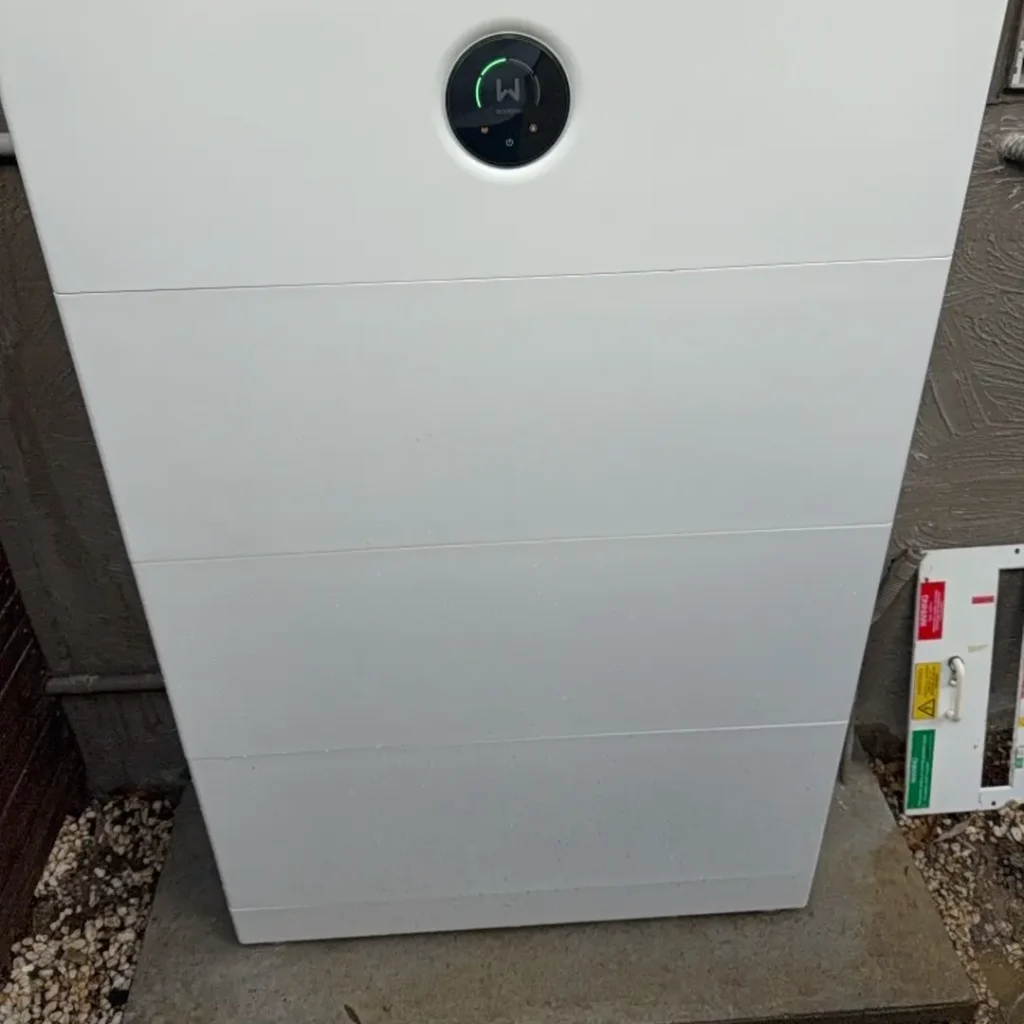 GoodWe battery installed by Velocity Solar GoodWe battery stack installed by Velocity Solar