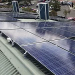Commercial solar panels installed by Velocity Solar on the Highton Bowling Club clubrooms roof